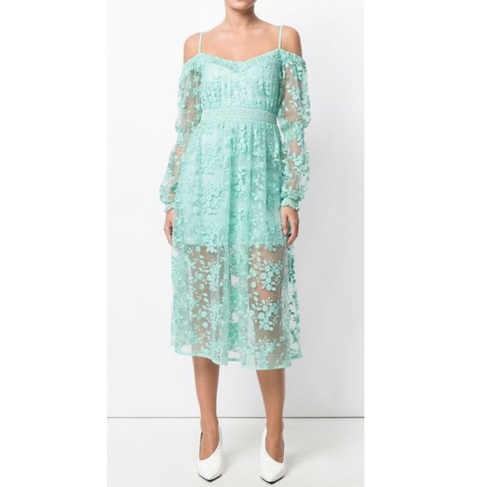 Three Floor Geneva Dress Dusty Aqua